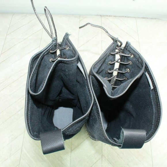 LL Bean Black Waxed Leather Unlined Hunting Tall Duck Boots Size 6 M - Picture 7 of 9